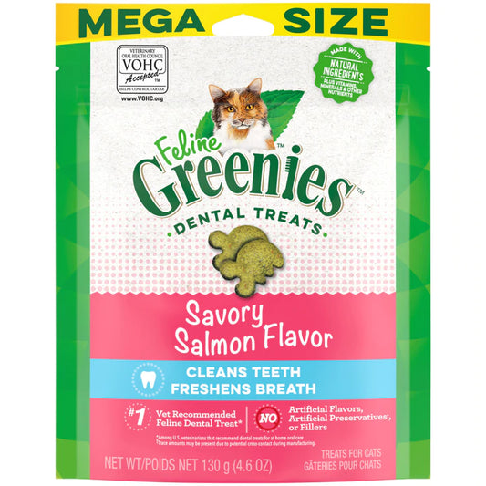 FELINE GREENIES Salmon Flavored Dental Treats