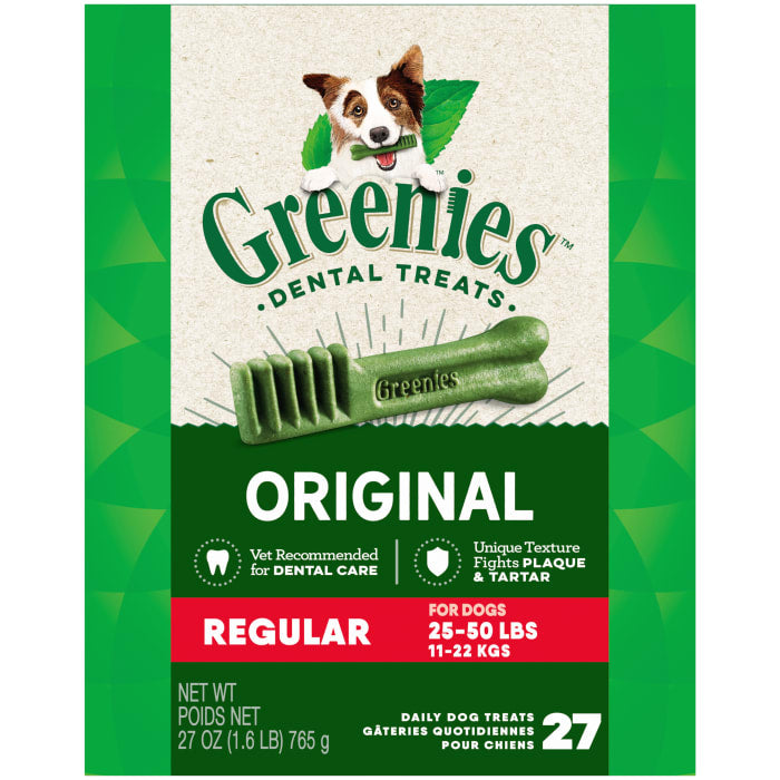 GREENIES Original Regular Natural Dog Dental Care Chews Oral