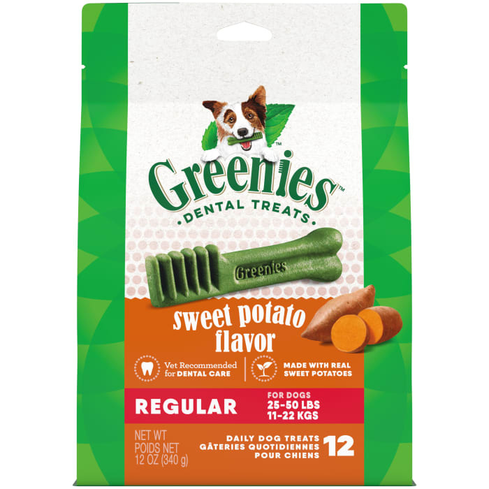 GREENIES Regular Natural Dog Dental Treats, Sweet Potato Flavor