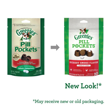 [Greenies][GREENIES Hickory Smoke Flavored Tablet Pill Pockets, 30 Count][Enhanced Image Position 7]