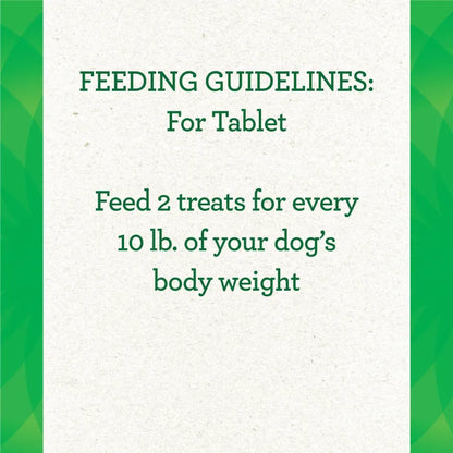 [Greenies][GREENIES Chicken Flavored Tablet Pill Pockets, 30 Count][Feeding Guidelines Image]