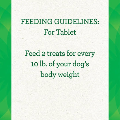 [Greenies][GREENIES Cheese Flavored Tablet Pill Pockets, 30 Count][Feeding Guidelines Image]