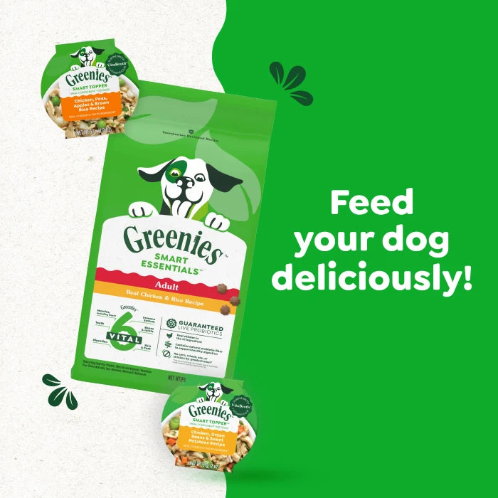[Greenies][Greenies Smart Topper Wet Mix-In for Dogs, Chicken, Peas, Apples & Brown Rice Recipe, 2 oz. Tray][Enhanced Image Position 6]