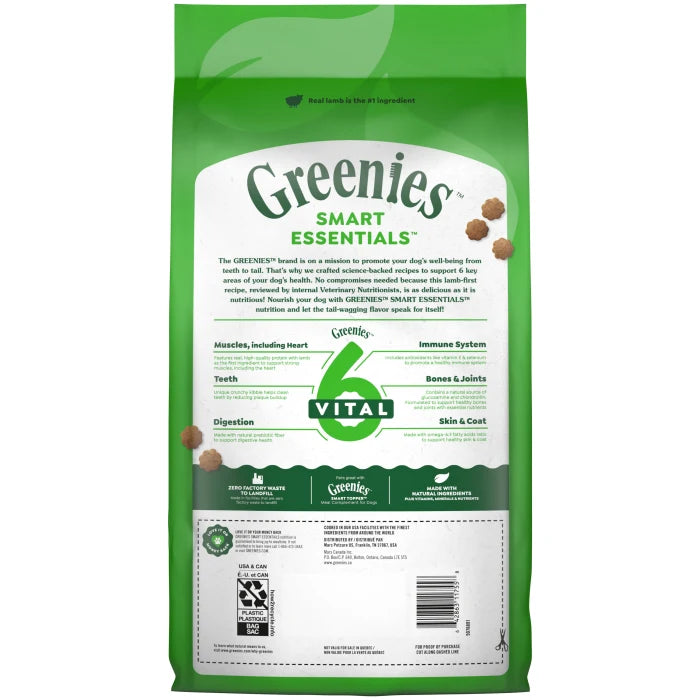 [Greenies][Greenies Smart Essentials Sensitive Digestion & Skin Dry Dog Food Real Lamb & Brown Rice, 6 lb. Bag][Back Image]