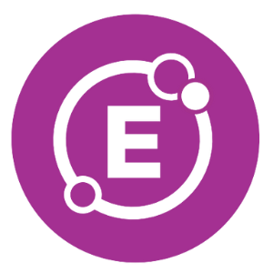 Purple E Circle Icon