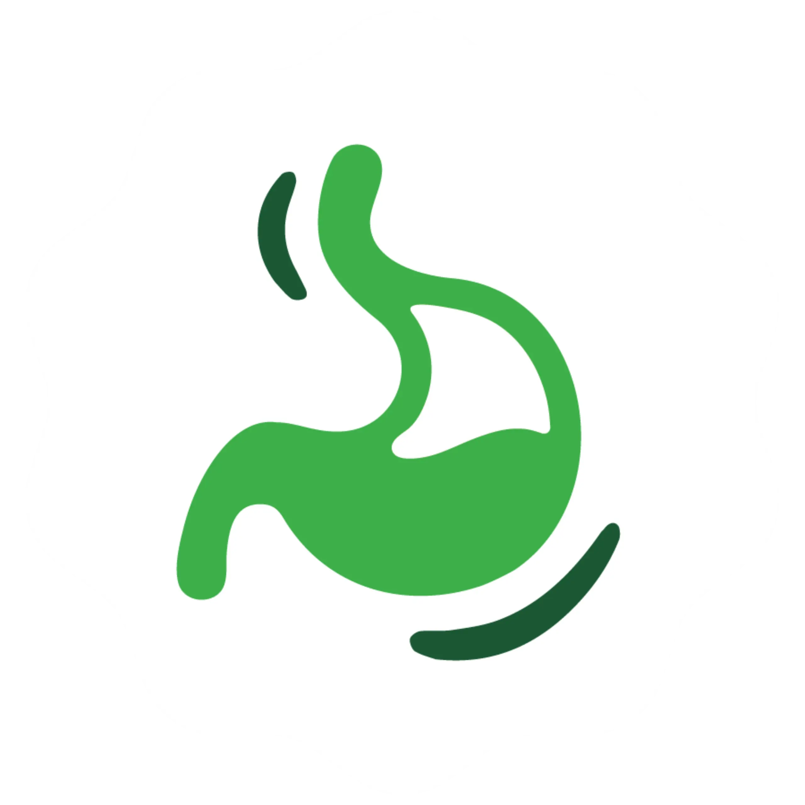 Green and white heart logo