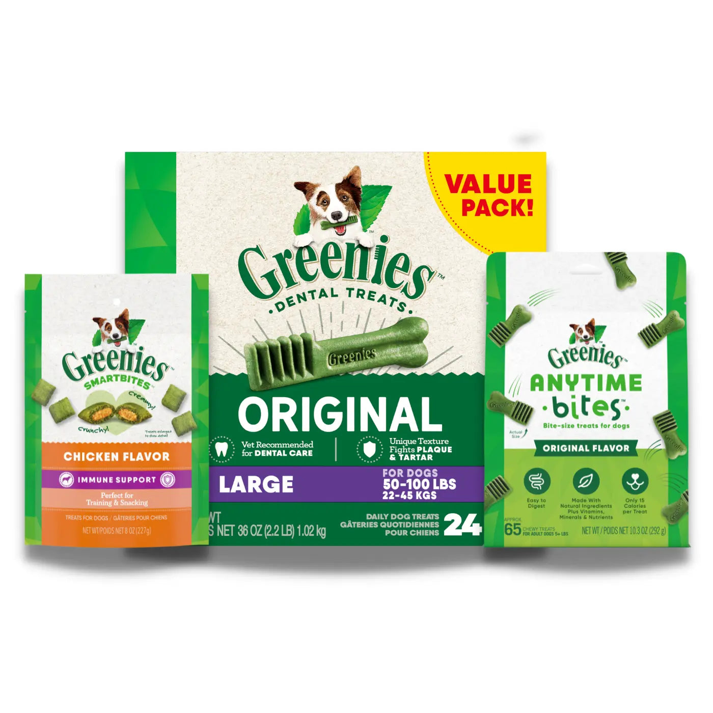 GREENIES Everyday Essentials Bundle, Large