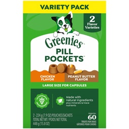 Pill Pockets Soft Dog Treats Variety Pack Two Flavors image
