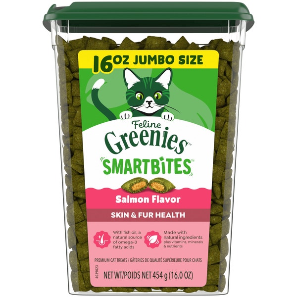 Feline SMARTBITES Salmon Flavor Skin & Fur Health Cat Treats asset 1
