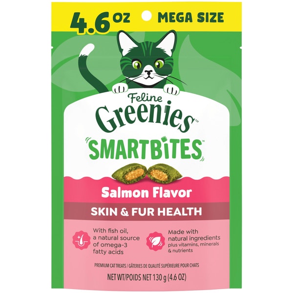 Feline SMARTBITES Salmon Flavor Skin & Fur Health Cat Treats asset 1