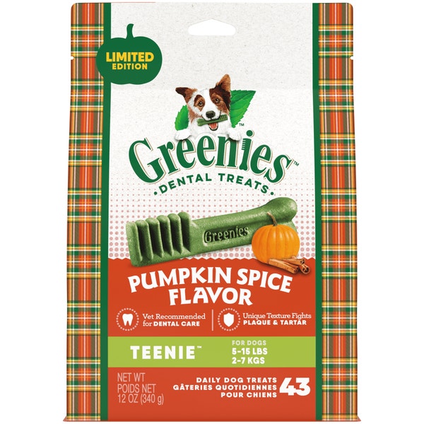 Adult Dental Dog Treats Teenie Size Pumpkin Spice asset 1