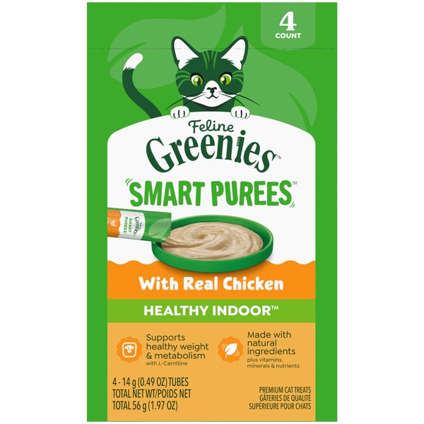 Smart Purees Lickable Cat Treats Healthy Indoor Chicken asset 1
