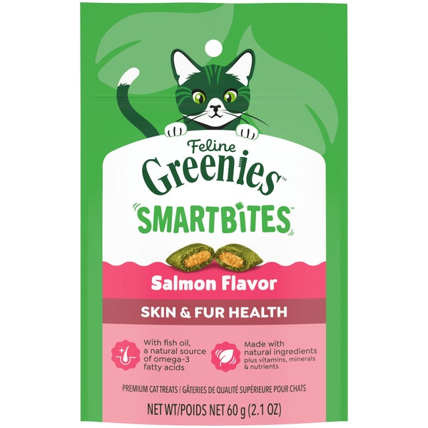 Feline SMARTBITES Salmon Flavor Skin & Fur Health Cat Treats asset 1