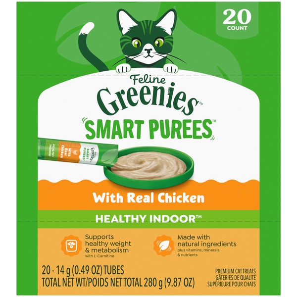 Smart Purees Lickable Cat Treats Healthy Indoor Chicken asset 1