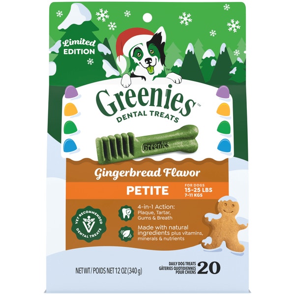 Adult Dental Dog Treats Petite Size Gingerbread asset 1