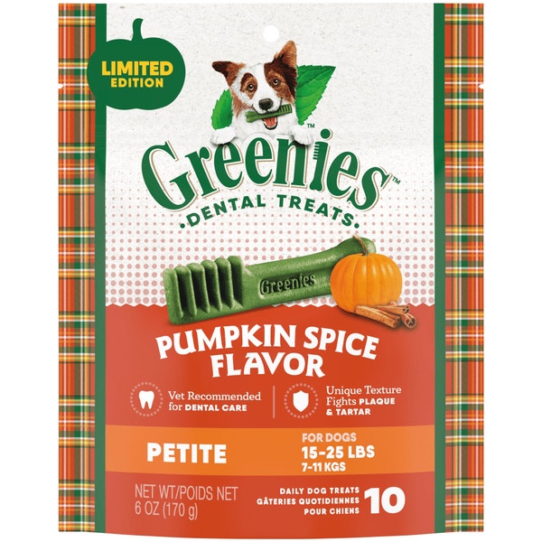 Adult Dental Dog Treats Petite Size Pumpkin Spice asset 1