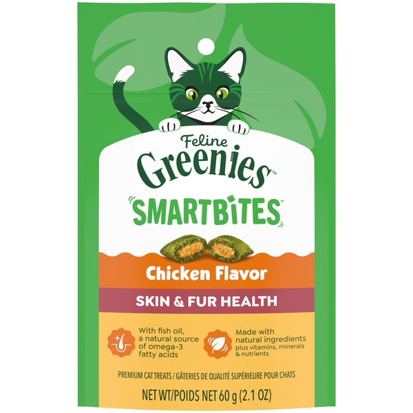 Feline SMARTBITES Chicken Flavor Skin & Fur Health Cat Treats asset 1