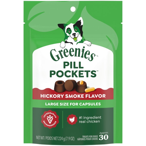Pill Pockets for Dogs Capsule Size Hickory Smoke Treats asset 1