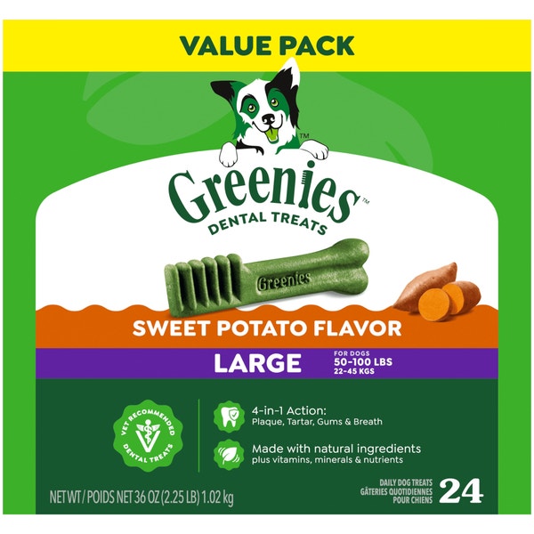 Adult Dental Dog Treats Large Size Sweet Potato asset 1
