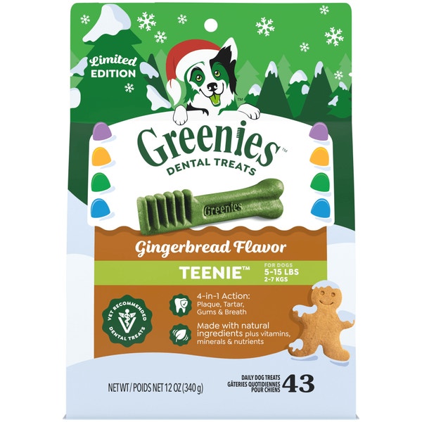 Adult Dental Dog Treats Teenie Size Gingerbread asset 1