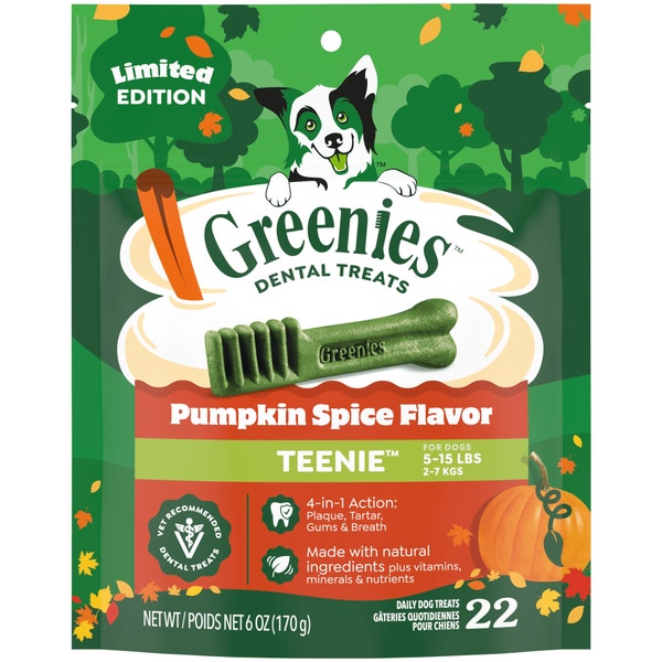 Adult Dental Dog Treats Teenie Size Pumpkin Spice asset 1