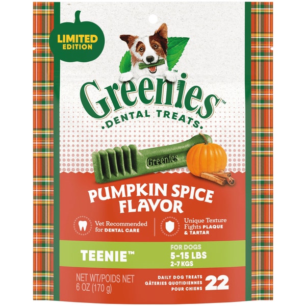 Adult Dental Dog Treats Teenie Size Pumpkin Spice asset 1