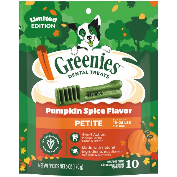 Adult Dental Dog Treats Petite Size Pumpkin Spice asset 1