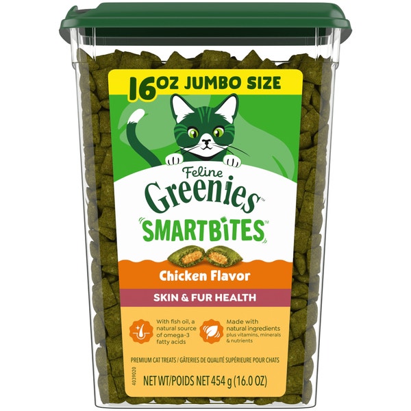 Feline SMARTBITES Chicken Flavor Skin & Fur Health Cat Treats asset 1