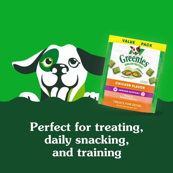 Smartbites Immune Support Crunchy & Soft Dog Treats Chicken asset 4