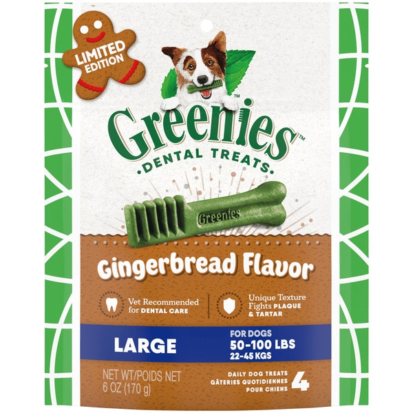 Adult Dental Dog Treats Large Size Gingerbread asset 1