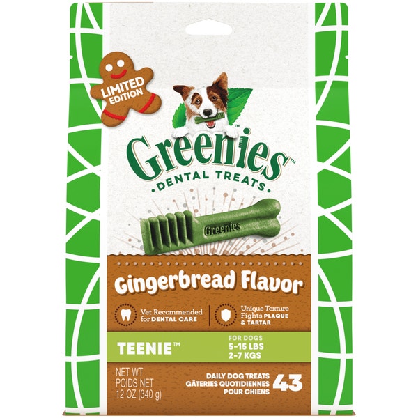 Adult Dental Dog Treats Teenie Size Gingerbread asset 1