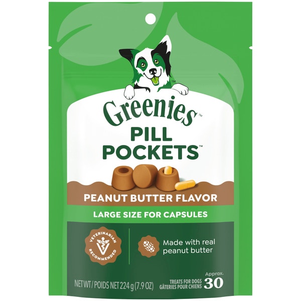 Pill Pockets for Dogs Capsule Size Peanut Butter Treats asset 1