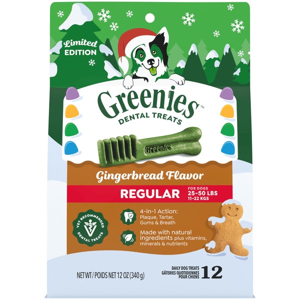 Adult Dental Dog Treats Regular Size Gingerbread asset 1