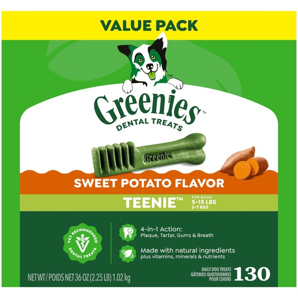 Adult Dental Dog Treats Teenie Size Sweet Potato asset 1