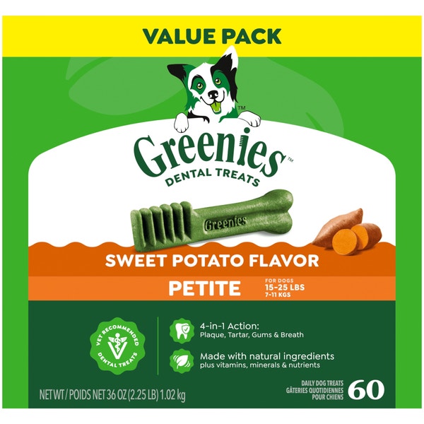 Adult Dental Dog Treats Petite Size Sweet Potato asset 1