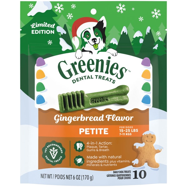 Adult Dental Dog Treats Petite Size Gingerbread asset 1
