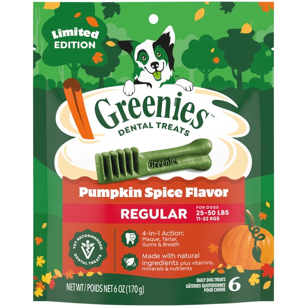 Adult Dental Dog Treats Regular Size Pumpkin Spice asset 1