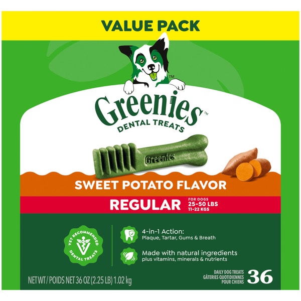 Adult Dental Dog Treats Regular Size Sweet Potato asset 1