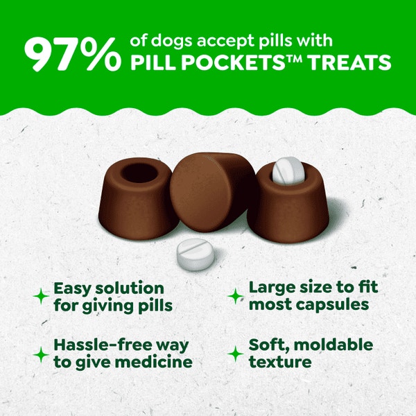 Pill Pockets for Dogs Small Size Soft Dog Treats Hickory Smoke asset 3