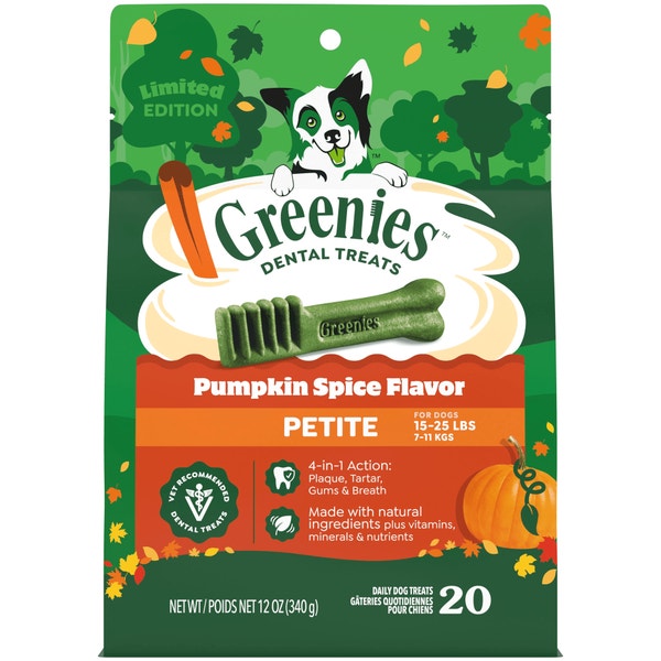 Adult Dental Dog Treats Petite Size Pumpkin Spice asset 1