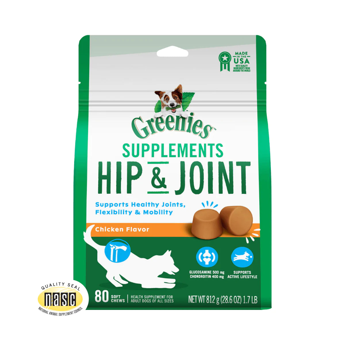 GREENIES™ Hip & Joint Supplements for Dogs With Glucosamine
