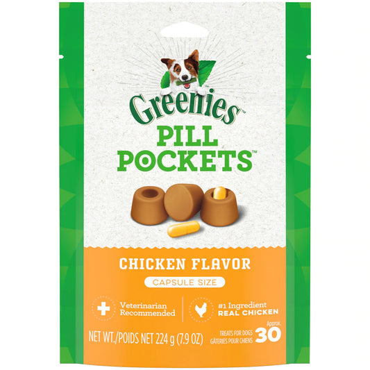 GREENIES Pill Pockets for Dogs, Chicken Flavor