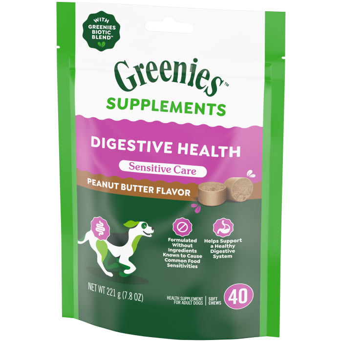 Greenies Digestive Health Sensitive Care Supplement for Dogs