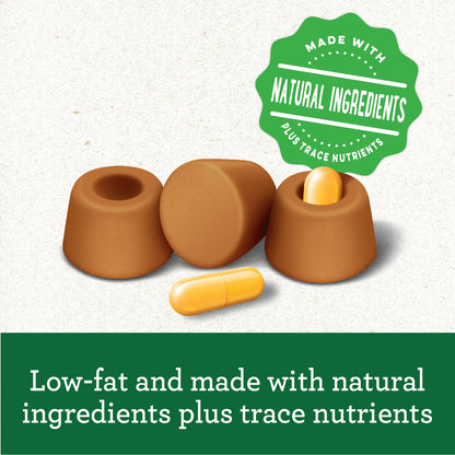 Made with natural ingredients plus trace minerals, low-fat and made with natural ingredients plus trace minerals