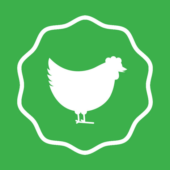 chicken icon - made with real chicken