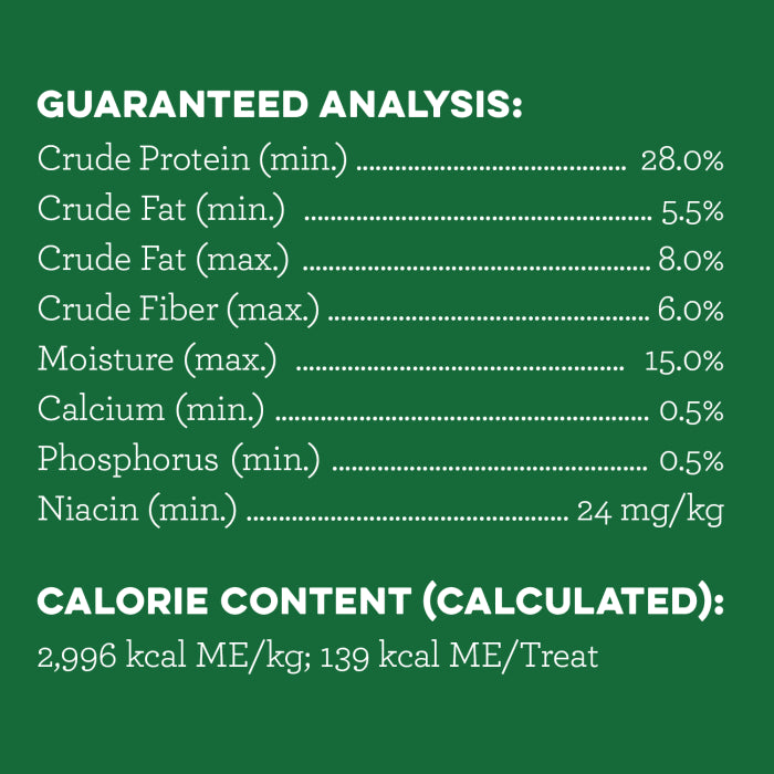 [Greenies][GREENIES Original Large Dental Treats, 24 Count][Nutrition Grid/Guaranteed Analysis Image]
