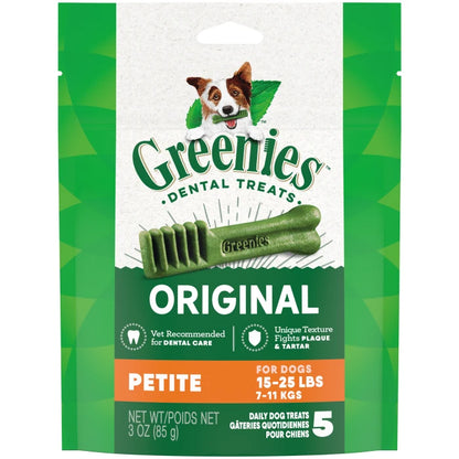 [Greenies][GREENIES Original Petite Dental Treats, 5 Count Sample Pack][Main Image (Front)]