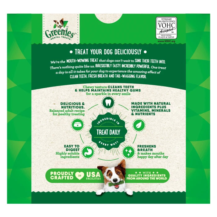 [Greenies][GREENIES Original Large Dental Treats, 24 Count][Back Image]