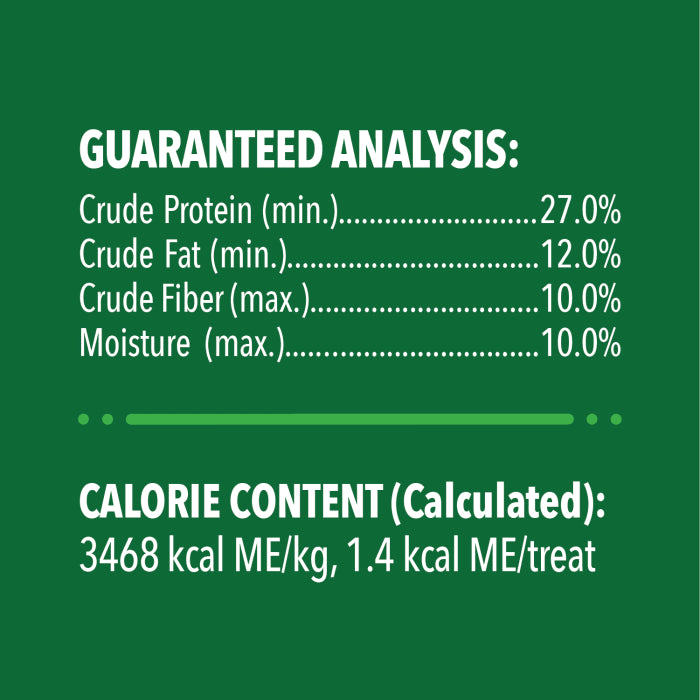 [Greenies][FELINE GREENIES Tempting Tuna Flavored Dental Treats, Mega Size][Nutrition Grid/Guaranteed Analysis Image]