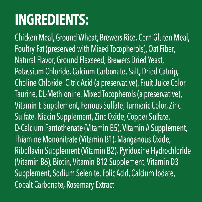 [Greenies][FELINE GREENIES Catnip Flavored Dental Treats, Value Size][Ingredients Image]
